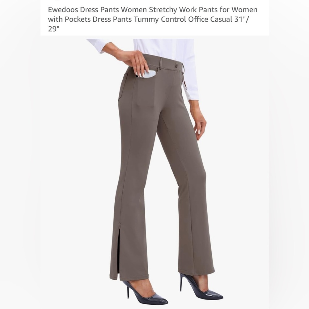 Bundle of TWO! Ewedoos Brown Flared Pants NWT!
